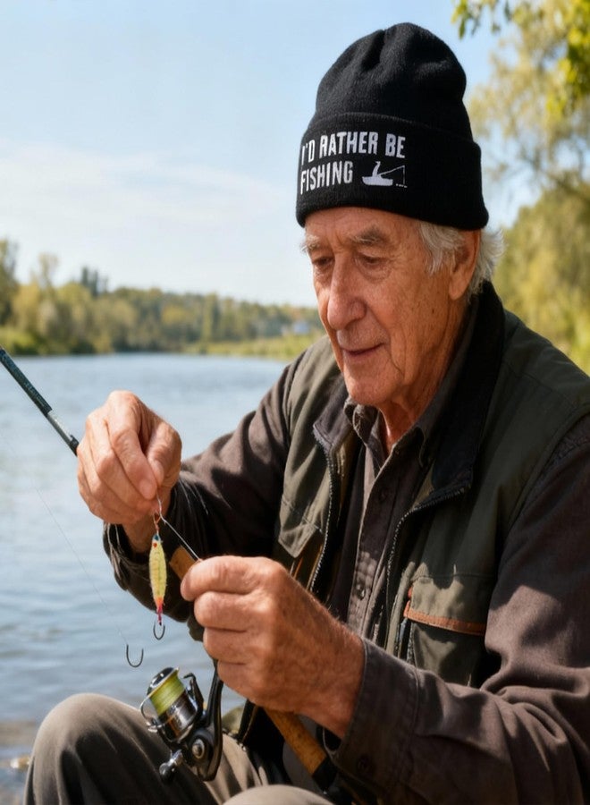 GOAUS Fishing Gifts Funny Hat Beanie and Socks, Stocking Stuffers for Men Boys Dad Son Husband Boyfriend Grandpa - Image 5